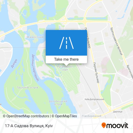 17-А Садова Вулиця map