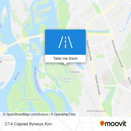 Карта 27-А Садова Вулиця