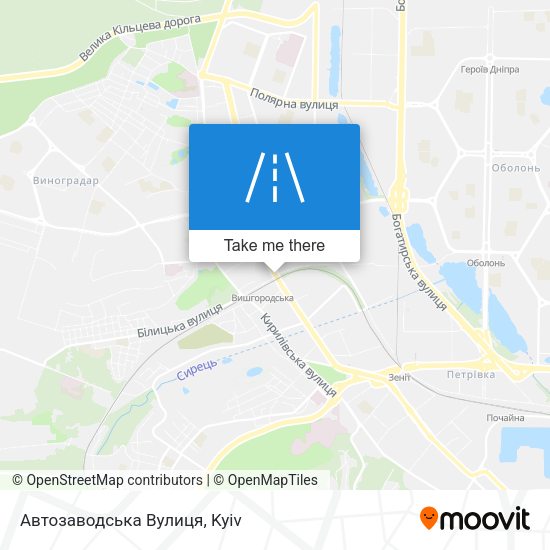 Автозаводська Вулиця map