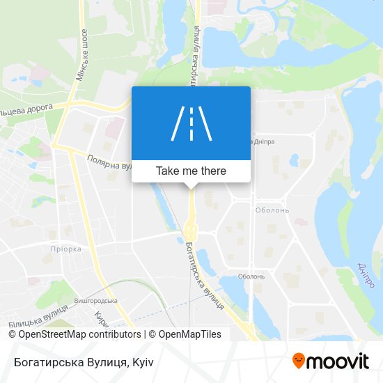 Богатирська Вулиця map