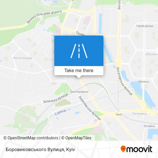 Боровиковського Вулиця map