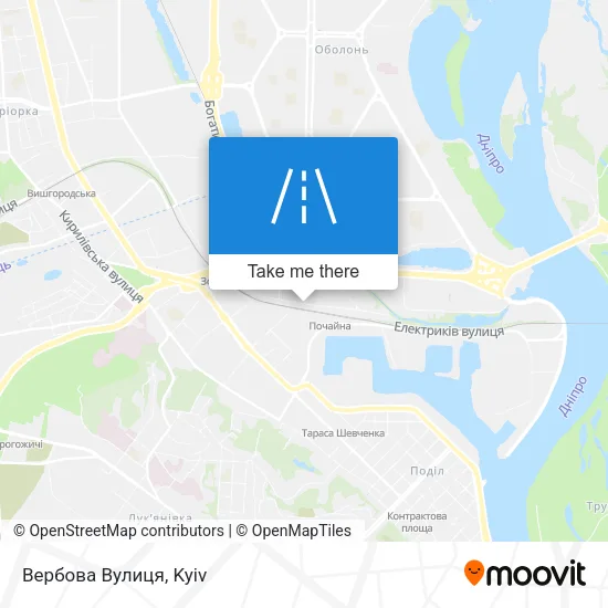 Карта Вербова Вулиця