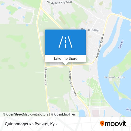 Дніпроводська Вулиця map