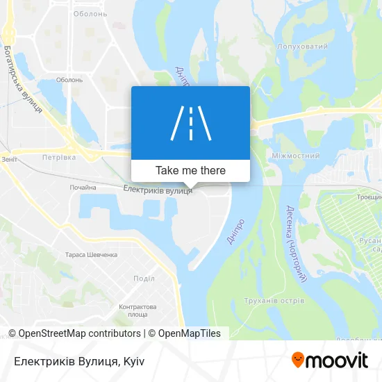Карта Електриків Вулиця