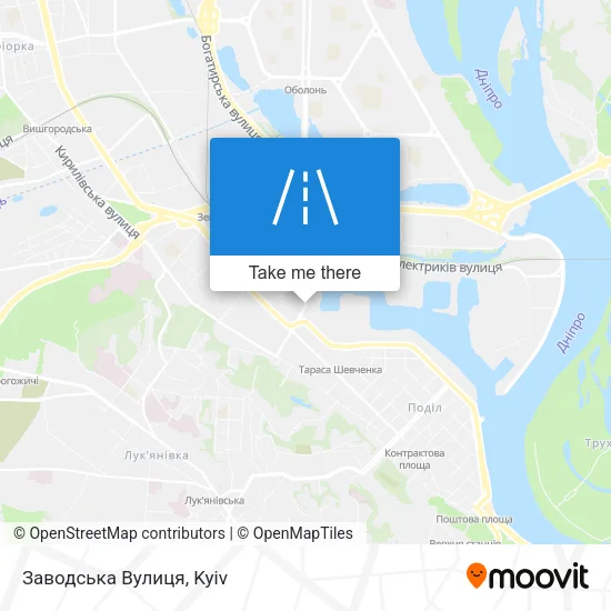 Карта Заводська Вулиця