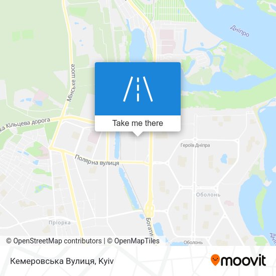 Кемеровська Вулиця map