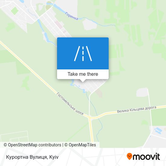 Курортна Вулиця map