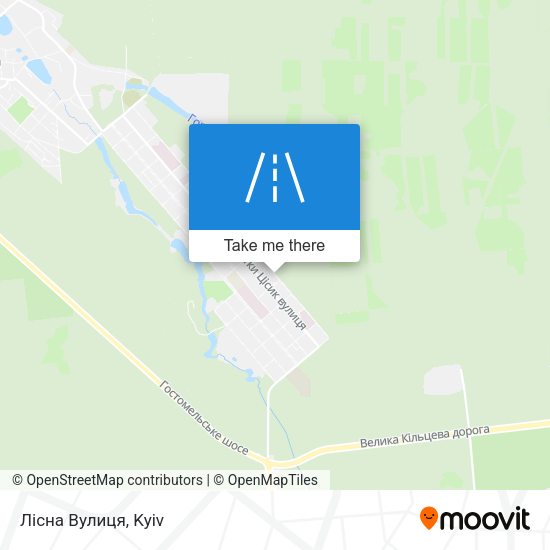 Лісна Вулиця map