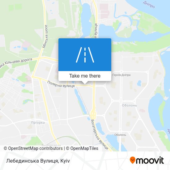 Лебединська Вулиця map