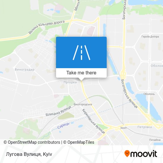 Лугова Вулиця map