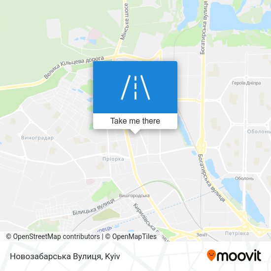 Новозабарська Вулиця map