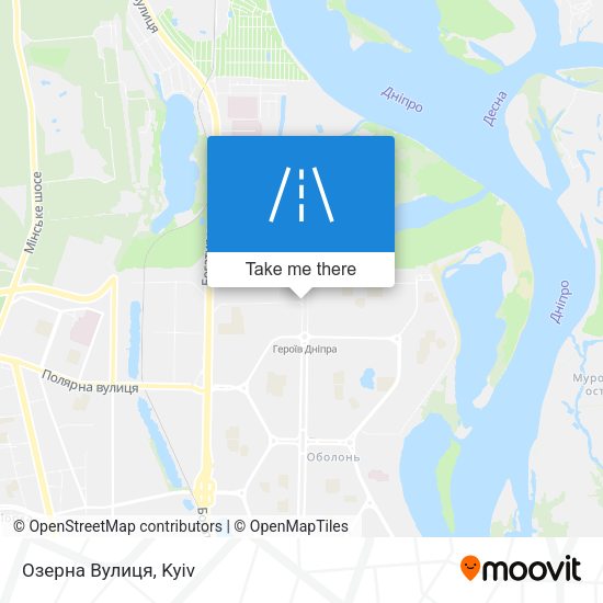 Озерна Вулиця map