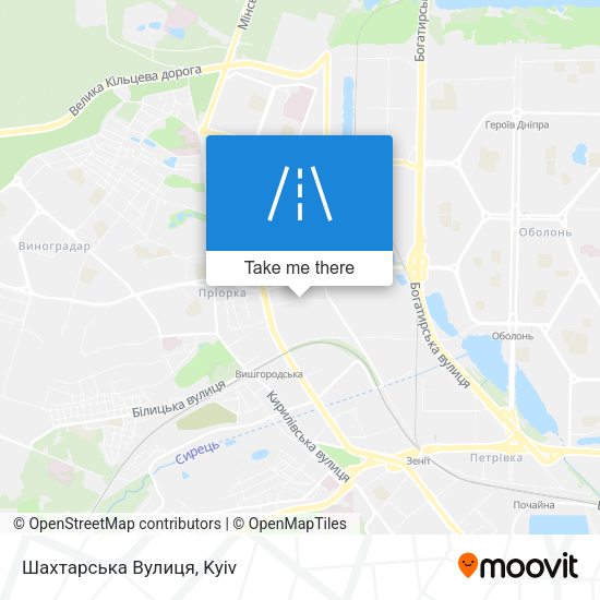 Шахтарська Вулиця map