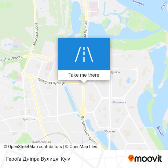 Героїв Дніпра Вулиця map