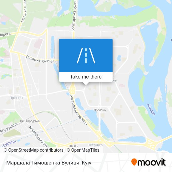 Маршала Тимошенка Вулиця map