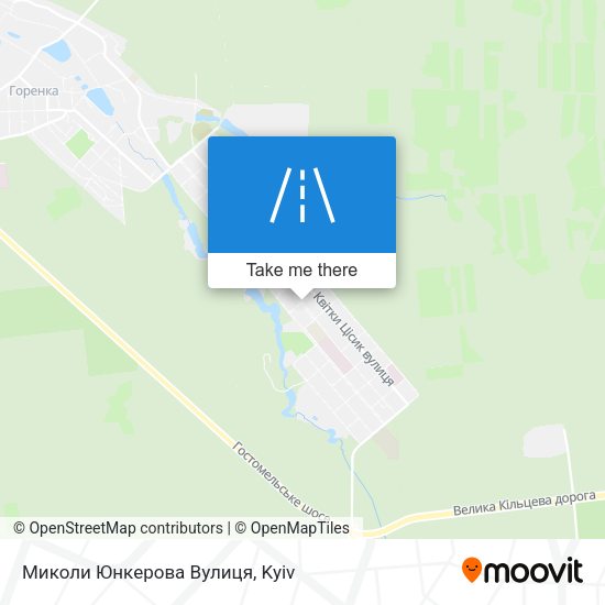 Миколи Юнкерова Вулиця map