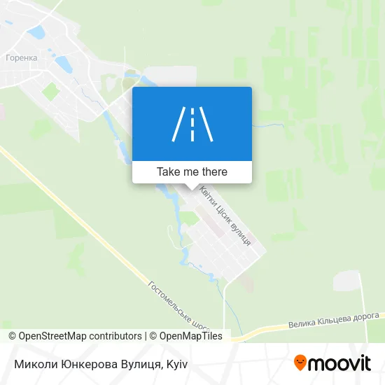 Карта Миколи Юнкерова Вулиця