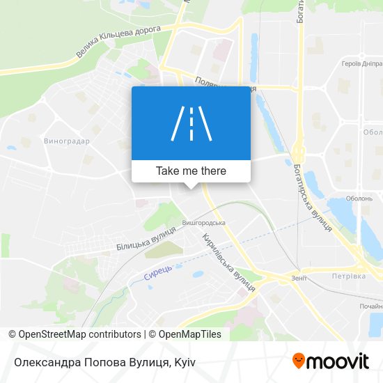 Олександра Попова Вулиця map