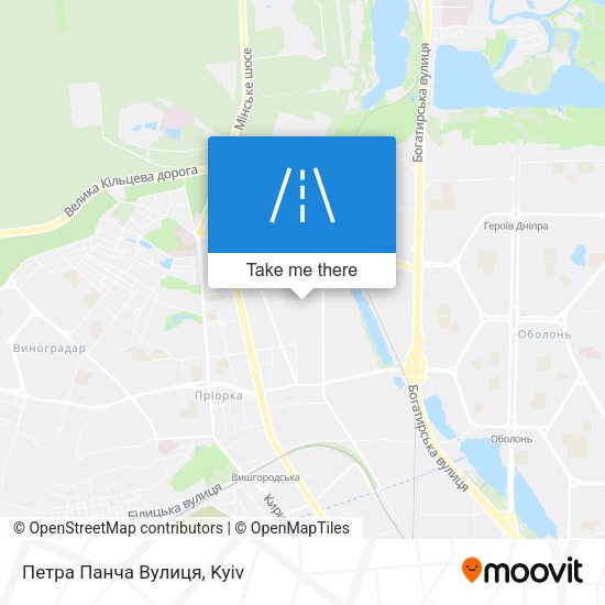 Петра Панча Вулиця map
