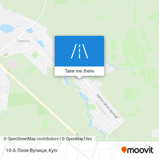 10-А Лінія Вулиця map
