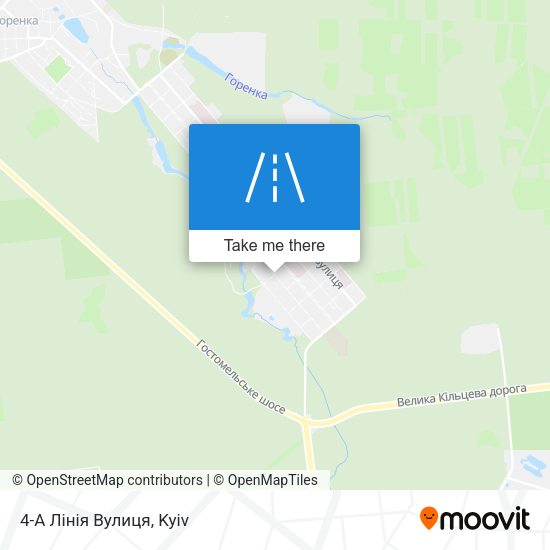 Карта 4-А Лінія Вулиця