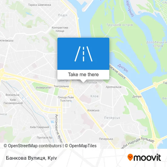 Карта Банкова Вулиця