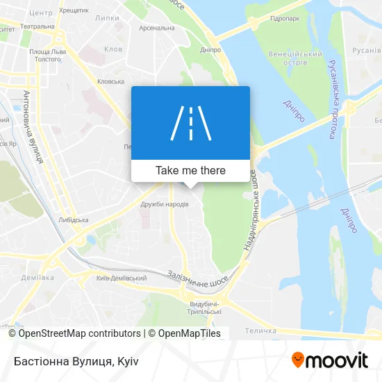 Карта Бастіонна Вулиця