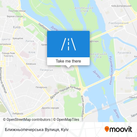 Ближньопечерська Вулиця map