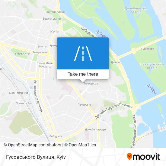 Карта Гусовського Вулиця
