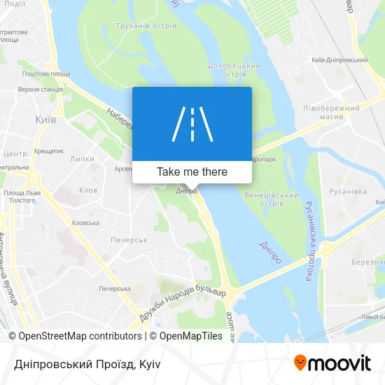 Карта Дніпровський Проїзд