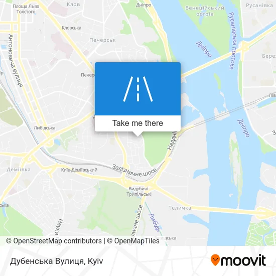 Карта Дубенська Вулиця