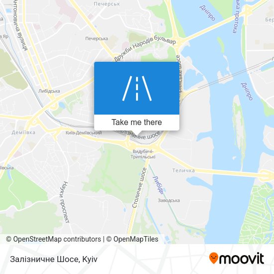 Залізничне Шосе map