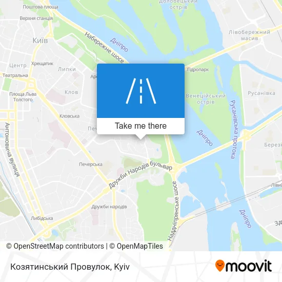 Карта Козятинський Провулок
