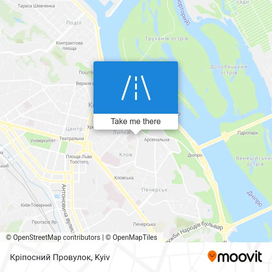 Карта Кріпосний Провулок