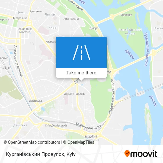 Карта Курганівський Провулок
