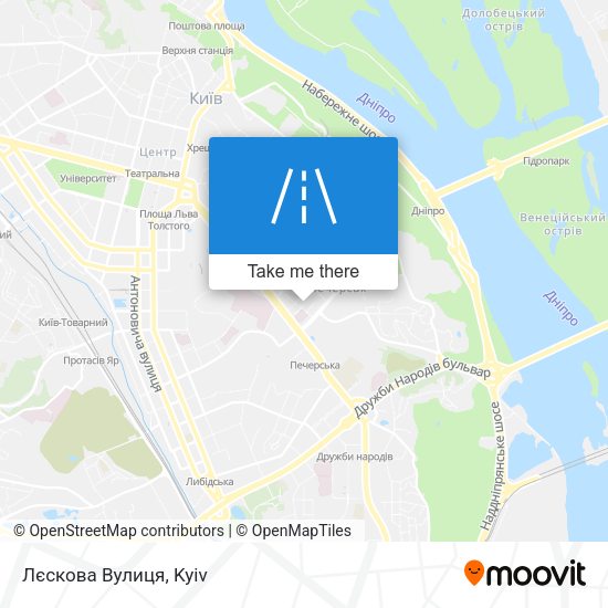 Лєскова Вулиця map