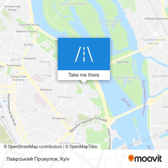 Карта Лаврський Провулок