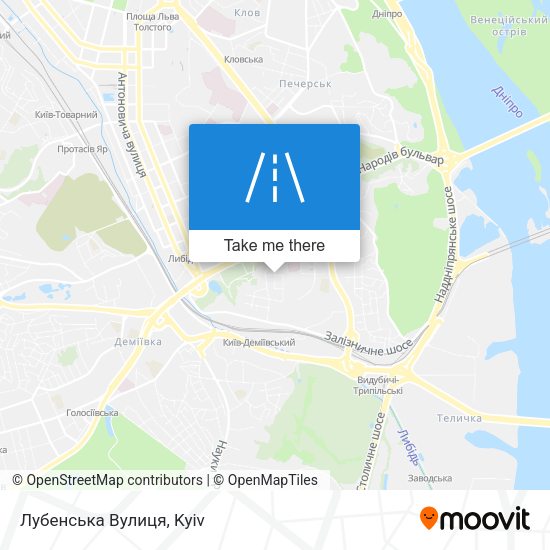 Лубенська Вулиця map