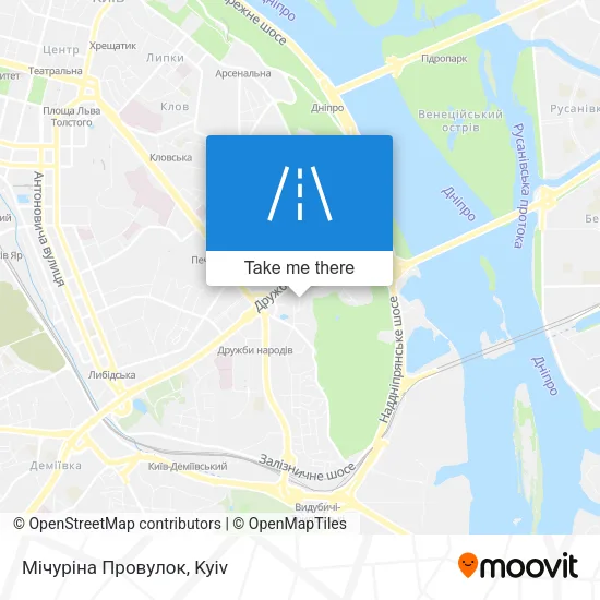 Карта Мічуріна Провулок