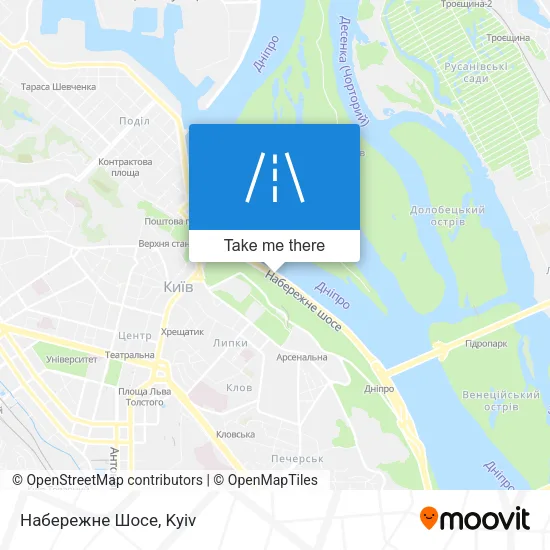 Карта Набережне Шосе