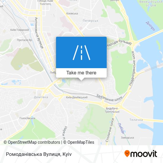 Ромоданівська Вулиця map