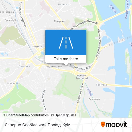 Саперно-Слобідський Проїзд map