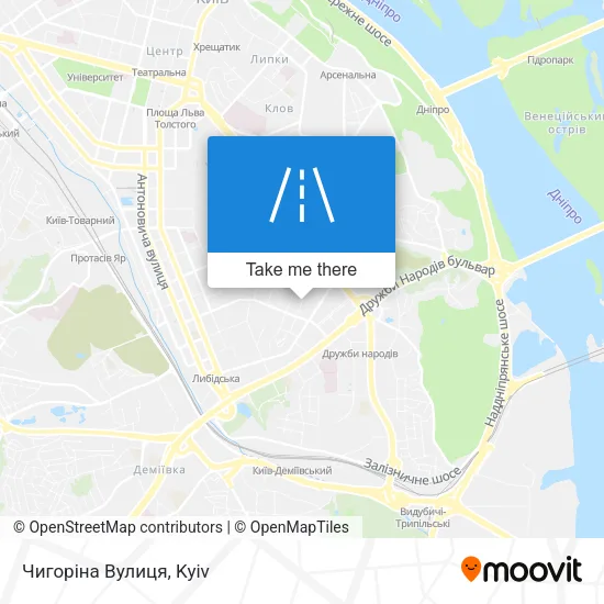 Карта Чигоріна Вулиця