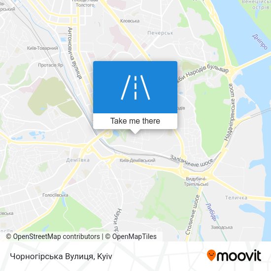 Чорногірська Вулиця map
