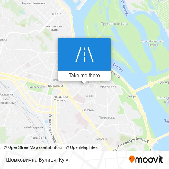 Карта Шовковична Вулиця