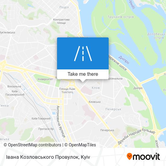 Івана Козловського Провулок map