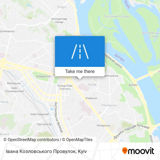 Карта Івана Козловського Провулок