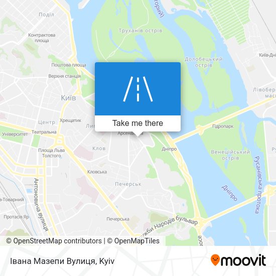 Івана Мазепи Вулиця map