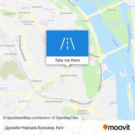 Карта Дружби Народів Бульвар