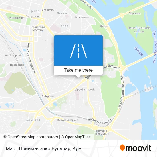 Карта Марії Приймаченко Бульвар